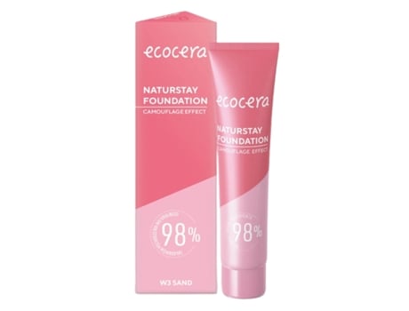 Naturstay Concealing Foundation W3 Sand Shade, 30ml Ecocera