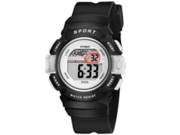 Reloj Deportivo Impermeable Con Luz Para Niños Pulsera Suave Synoke Negro
