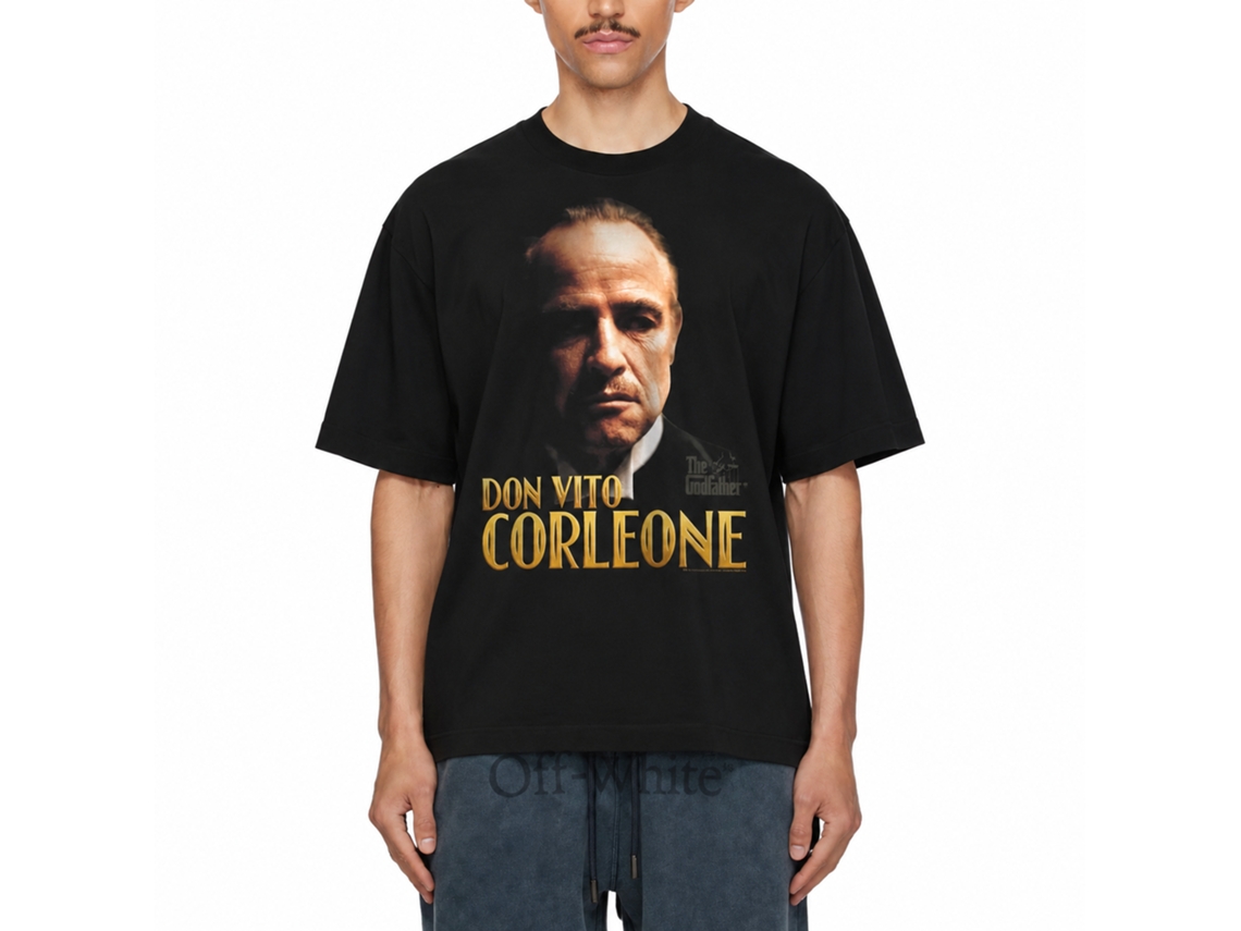 Rockinstone Godfather Corleone Black Adult T-shirt Size:m
