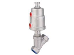 Válvula De Banco Angular Neumática Aço Inox Dn20