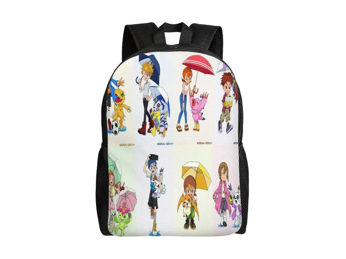 Mochila Digimon R228 Para Escola E Atividades Ao Ar Livre, Leve E À Prova Dágua, Mochila Estilosa Para Estudantes E Adultos H228 Olysi Shop
