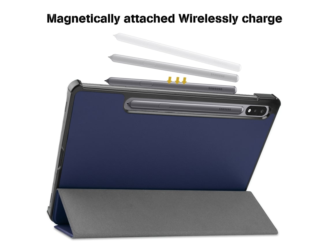 Capa Protetora para Samsung Galaxy Tab S8/s8 Plus com Acordar/dormir Automático e Suporte Tri fold