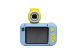 Câmara Digital Infantil Com Objetiva Reversível (azul - 24 Mp - Ecrã De 2,4 Polegadas)