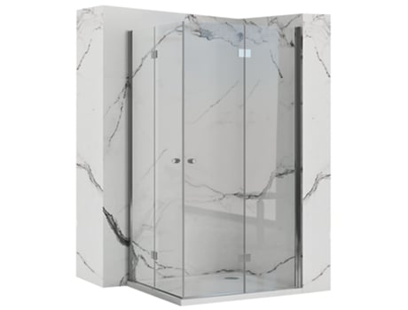Divisória De Chuveiro Rea Fold N2 120x120 Chrome