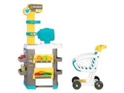 Smoby Meu Primeiro Carrinho de Brinquedo de Supermercado Incluso Caixa Registradora Eletrônica A Partir de 3 Anos