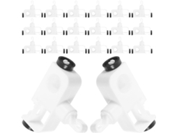 Kit De Reparo Jojofuny Com 24 Peças Para Persianas Verticais, Plástico Branco, Ganchos Resistentes Para Janelas De