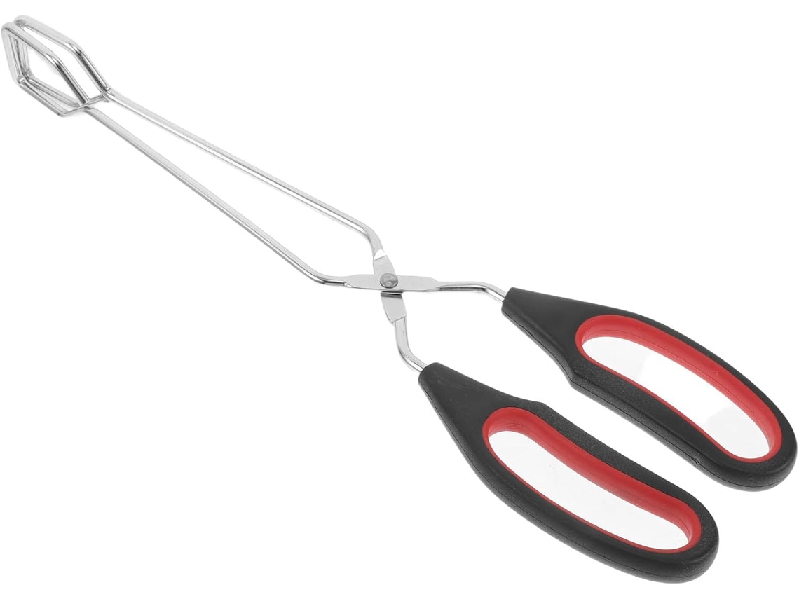 Pinça Multifuncional Clispeed Em Aço Inoxidável Para Churrasco Com Cabo Longo, Utensílio Ideal Para Virar Carnes Na