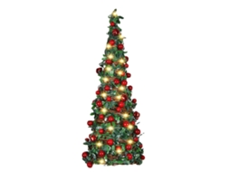Decorações de Natal com Frutas Vermelhas e Árvore de Vinha LAXISCREED