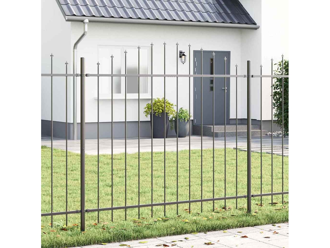 Vidaxl Cerca Para Jardim Woerden 170 X 190 Cm Aço Revestido A Pó