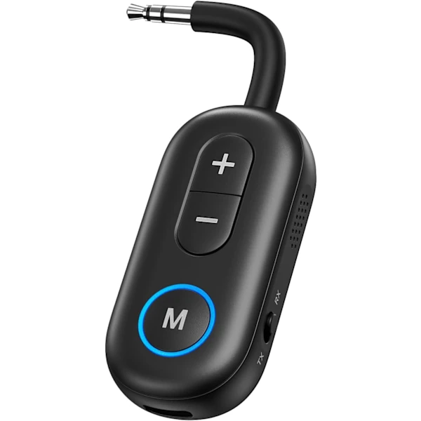 Transmissor E Receptor Bluetooth Modelo Mais Recente De 2025, Adaptador Bluetooth 5.3 Para Avião, Transmissor De Áudio Sem Fio Bluetooth 2 Em 1 Com En