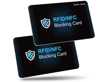 Conjunto De Porta-cartões Unissexo Befekt Gears Rfid Proteção Total Sem Multicor - 2pcs (1.2 Mm)