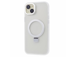 Suporte Casa Magsafe Para Iphone 15 Pele Sintética Branco