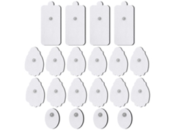Lurelia Eletrodos Autoadesivos Tens/ems 20 Unidades 5 Cm Conector 3,5 Mm Reutilizáveis Hidrogel