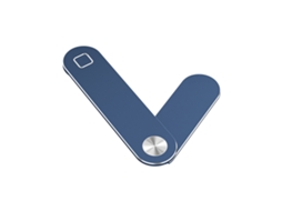 Soporte De Telefone Para Notebook Magnético Ajustável De Alumínio Lateral Azul Escuro
