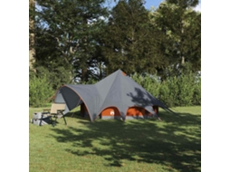 Vidaxl Tenda Teepee Para 3 Pessoas 3 Pessoa Cinza E Laranja