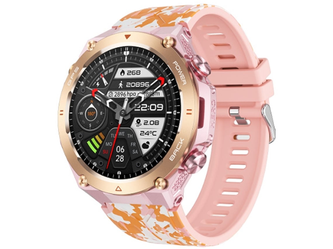 Relógio Inteligente Gps Ao Ar Livre Bluetooth Chamadas Mensagem Notificação Smartwatch Bússola Altitude Barômetro Monitor De Freqüência Yunzii