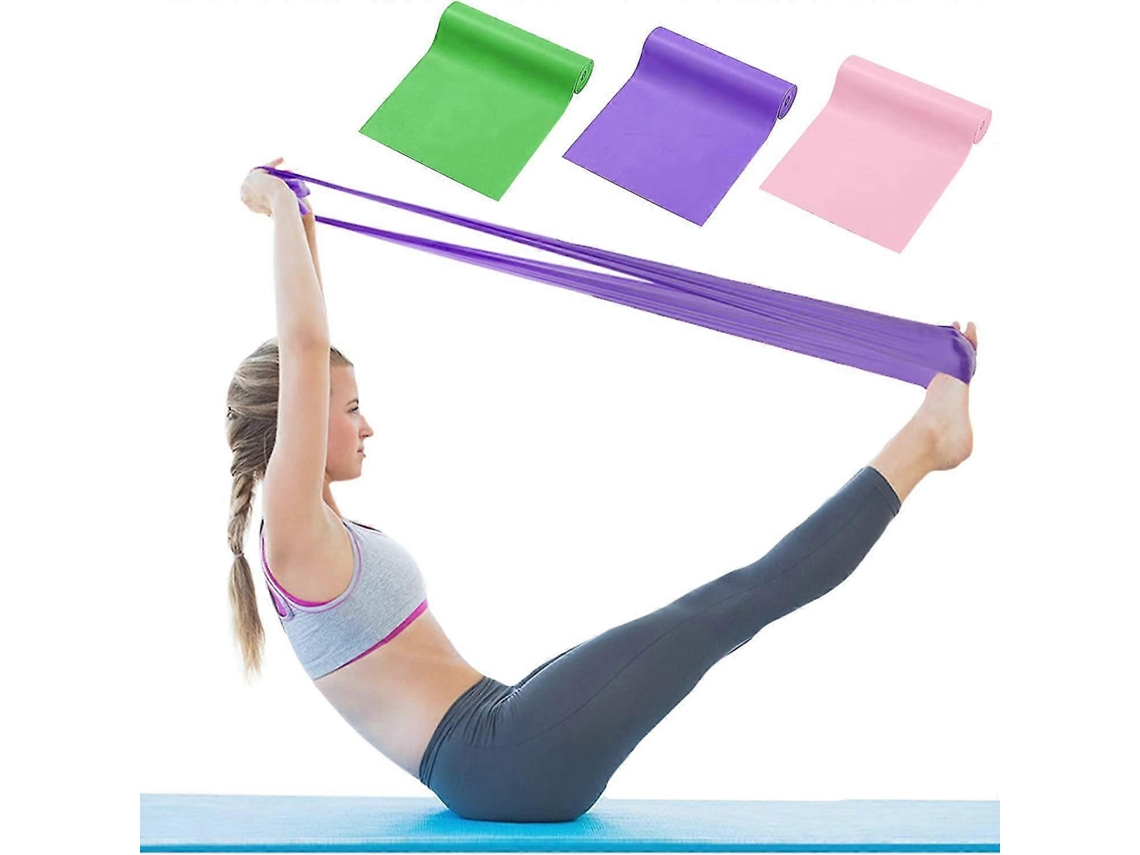 Rebe-bandas De Resistencia - Pacote De 3 Bandas Elásticas Para Yoga, Treinamento De Resistência E Exercícios Físicos
