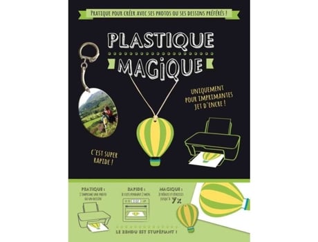 Plástico Mágico Não Especificado 20x28 Cm Imprimível 2 Peças Redução Ao Cozimento Megacrea Diy