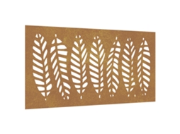 Garden Wall Decoration, Garden Wall Decorations Vidaxl Marrom Aço (n/a)