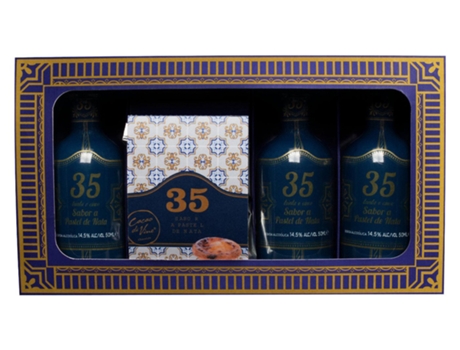 Licor 35 Sabor a Pastel de Nata Pack 3 Miniaturas + Chocolates