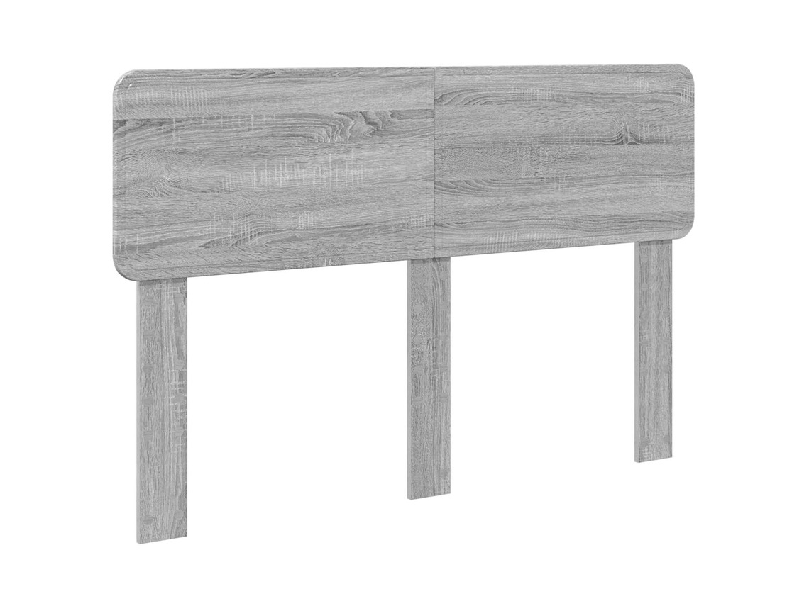 Cabeceira Cinza Sonoma com Cabeceira Madeira Processada 160 cm MAISON EXCLUSIVE