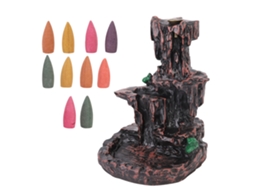 Suporte de Resina para Incenso de Fluxo Reverso, Decorativo para Casa e Escritório