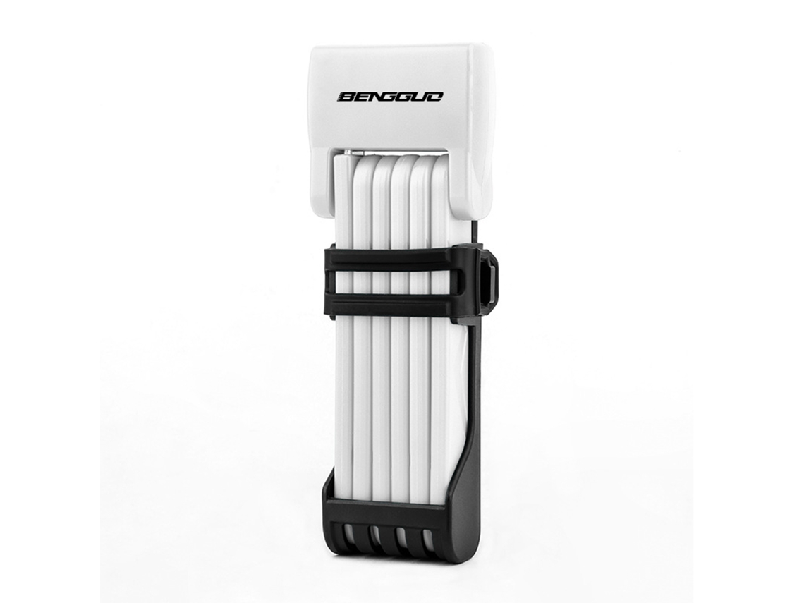 2026 candado Plegable Portátil para Bicicleta Y Moto Con Cubierta Abs, Seguridad Fuerte, Extensión 76,7 Cm