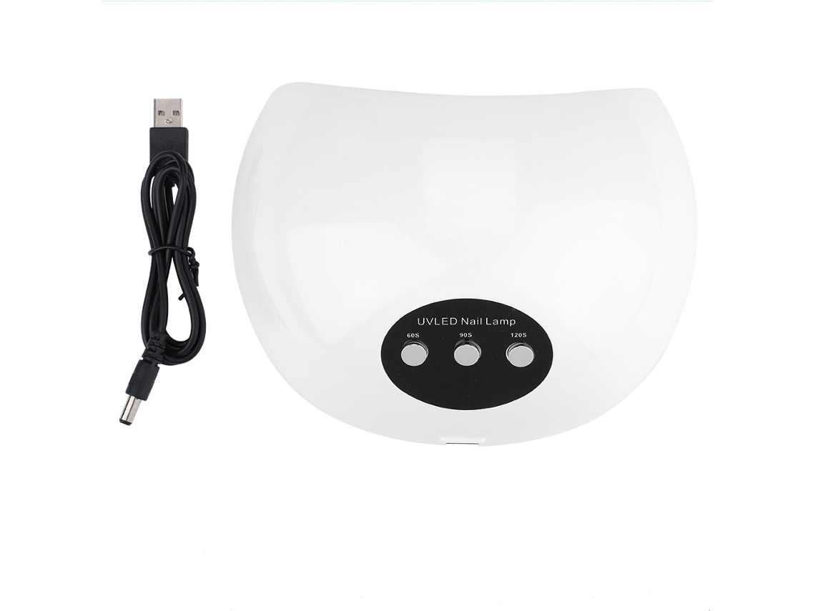 Lâmpada Uvled Portátil 24w Para Secagem De Esmalte De Unhas Com Design Fashion E 3 Modos De Timer