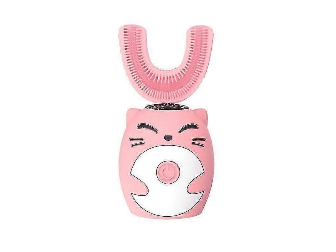 Escova de Dentes Elétrica Infantil Sônica Silicone com Limpeza Automática 360 ​​graus, Recarregável Via Usb, e M Formato U. GOKOCO