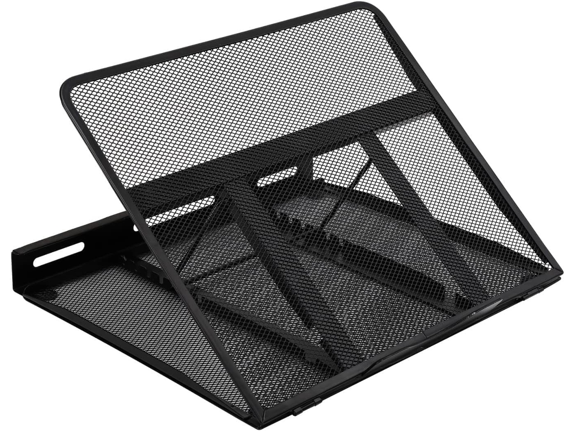 Lurelia Suporte Para Portátil Ajustável, Ergonómico, Antiderrapante, Com Ventilação, Em Aço, Para 10 A 17,3 Polegadas, Compatível Com Macbook
