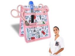Porta-Bolsos de Enfermagem com Vários Compartimentos Cor Rosa