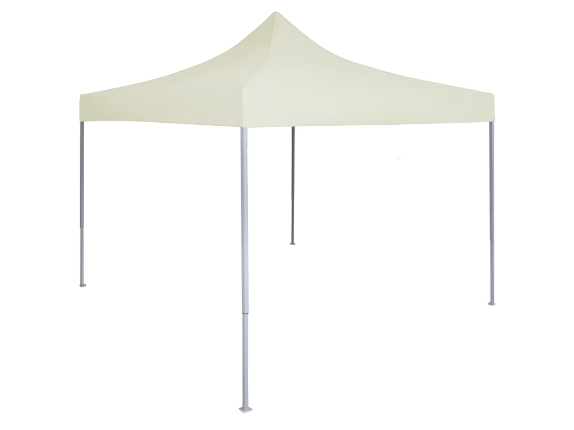 Vidaxl Tenda Dobrável Profissional Para Festas 2x2 M Aço Creme