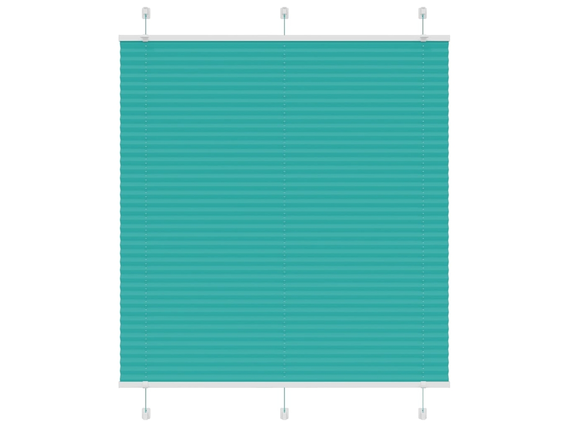 Vidaxl Plissado Cego Gasolina Verde 120x100 Cm Largura Tecido 119,4 Cm