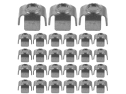 Porcas Roscadas Nuobesty M6 Para Tubos Quadrados De 15x15mm, 200 Peças, Insertos Para Chapa Metálica, Porca De Inserção