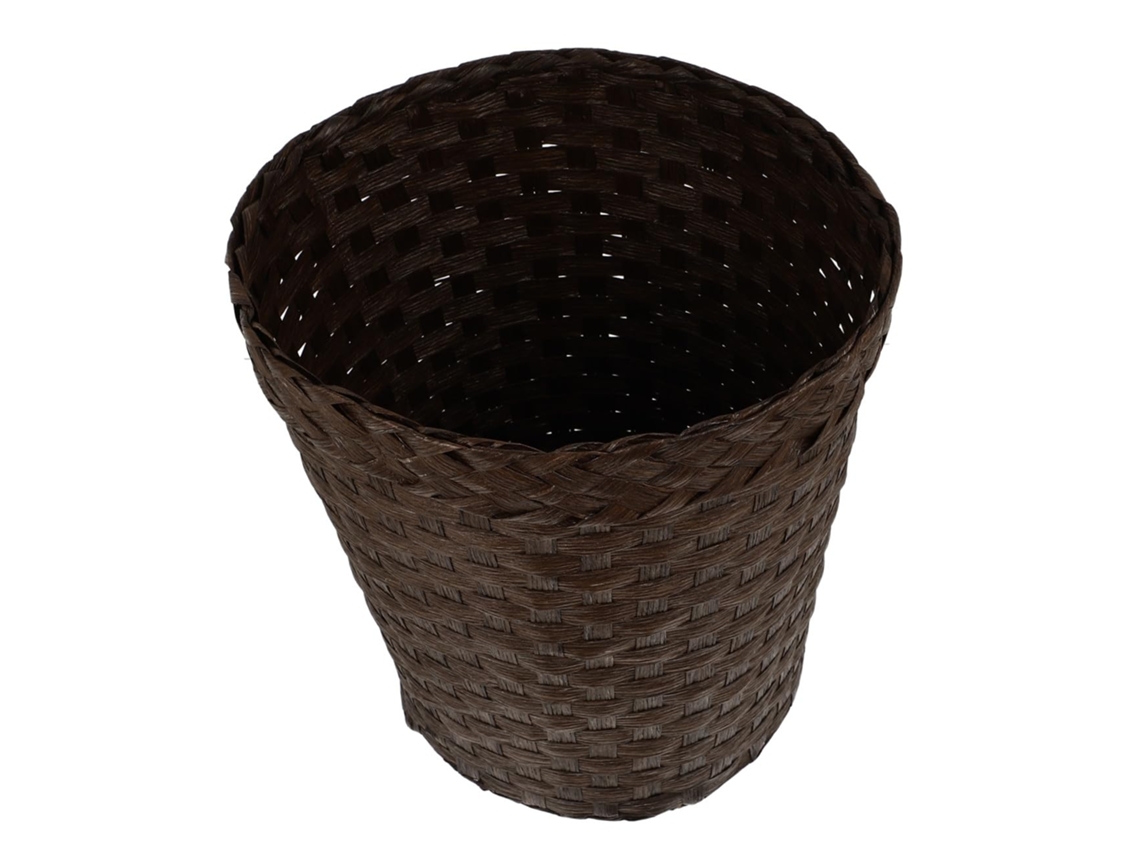 Cesto de Armazenamento Garneck em Fibra Junco Trançada, Recipiente para Banheiro, Multiuso Sem Tampa. 26x25cm