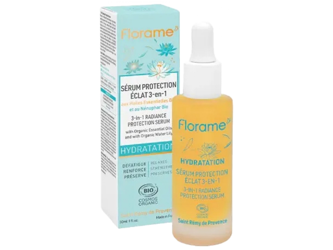FLORAME Sérum Hidratação Proteção Resplendor 3Em1 Bio 30 Ml