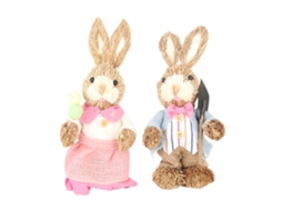 2pcs Ornamentos Coelho da Páscoa | S/MARCA
