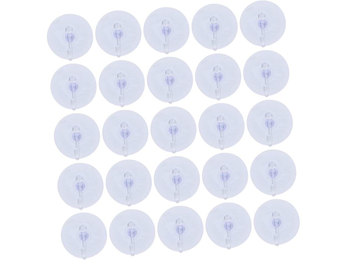 Conjunto De 40 Ganchos Transparentes, Espelhos, Toalhas