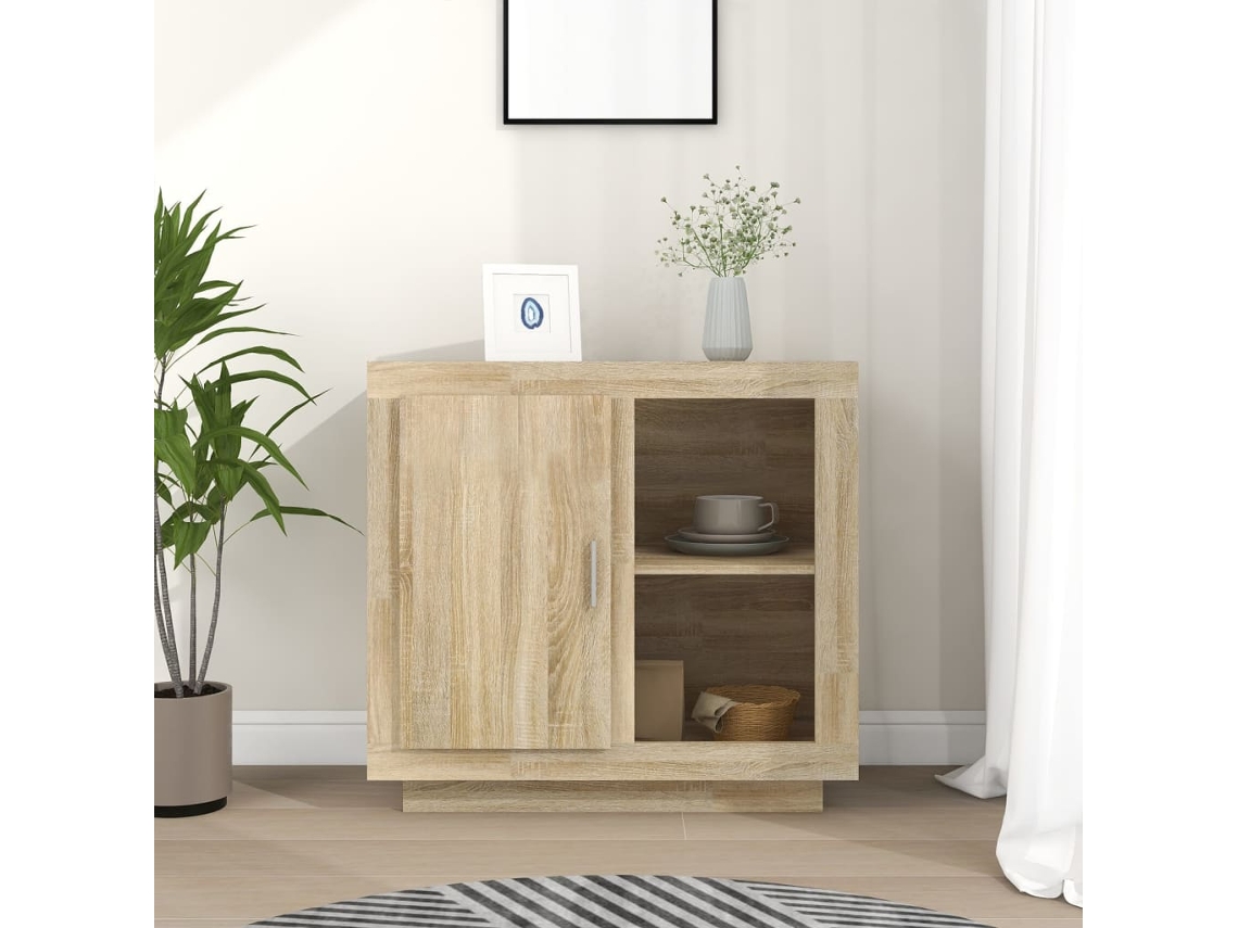 Vidaxl Aparador 80x40x75 Cm Cor Carvalho Sonoma