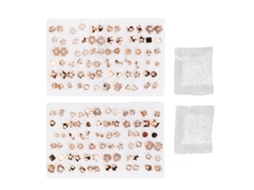 Brincos De Ouro Com Strass Conjunto 2 Pacotes 72 Pares