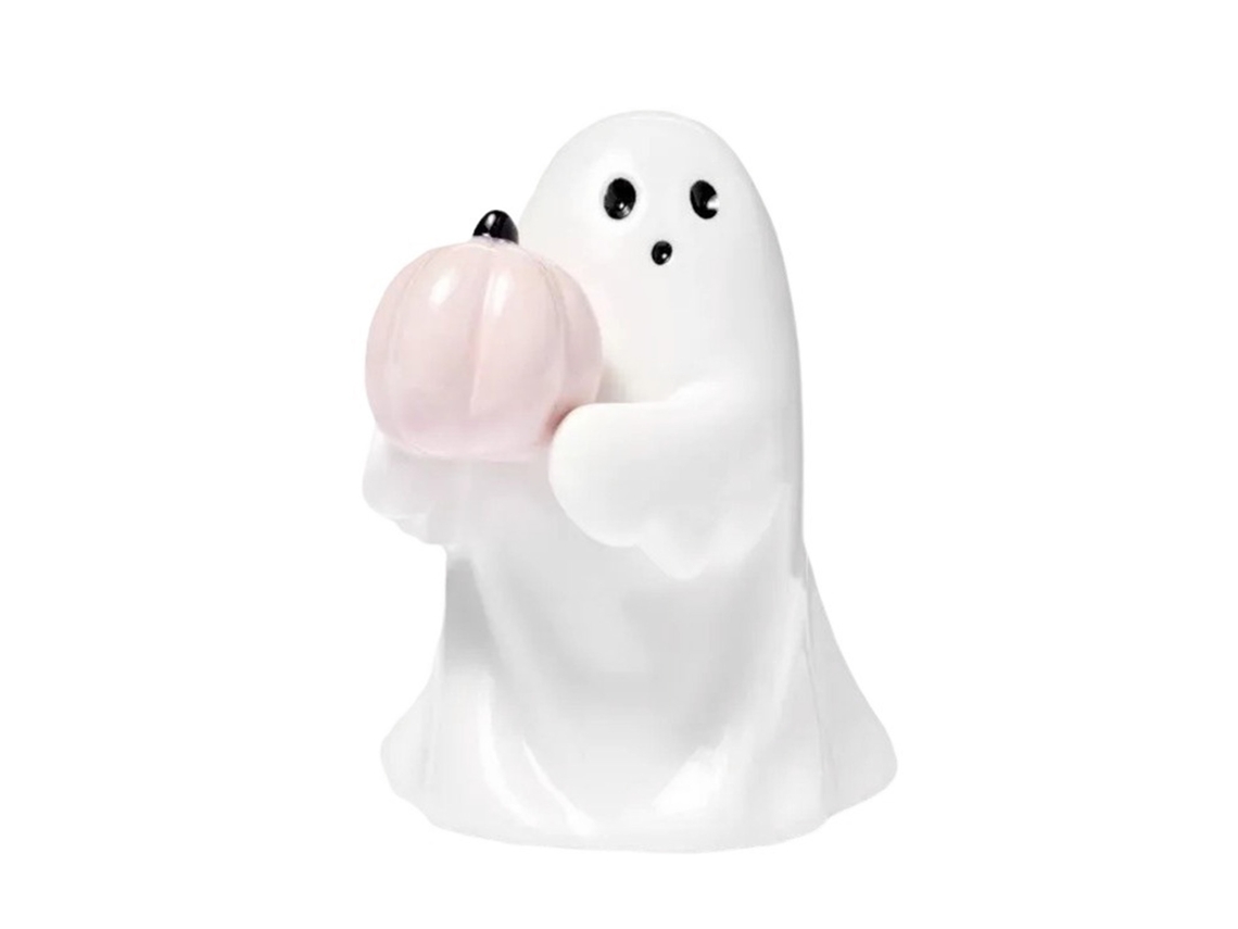 Enfeite de Fantasma do Mali com Abóbora, Pequena Escultura Decorativa Assustadora para o Halloween e para Casa