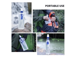 Filtro de Água Flexível Portátil para Camping