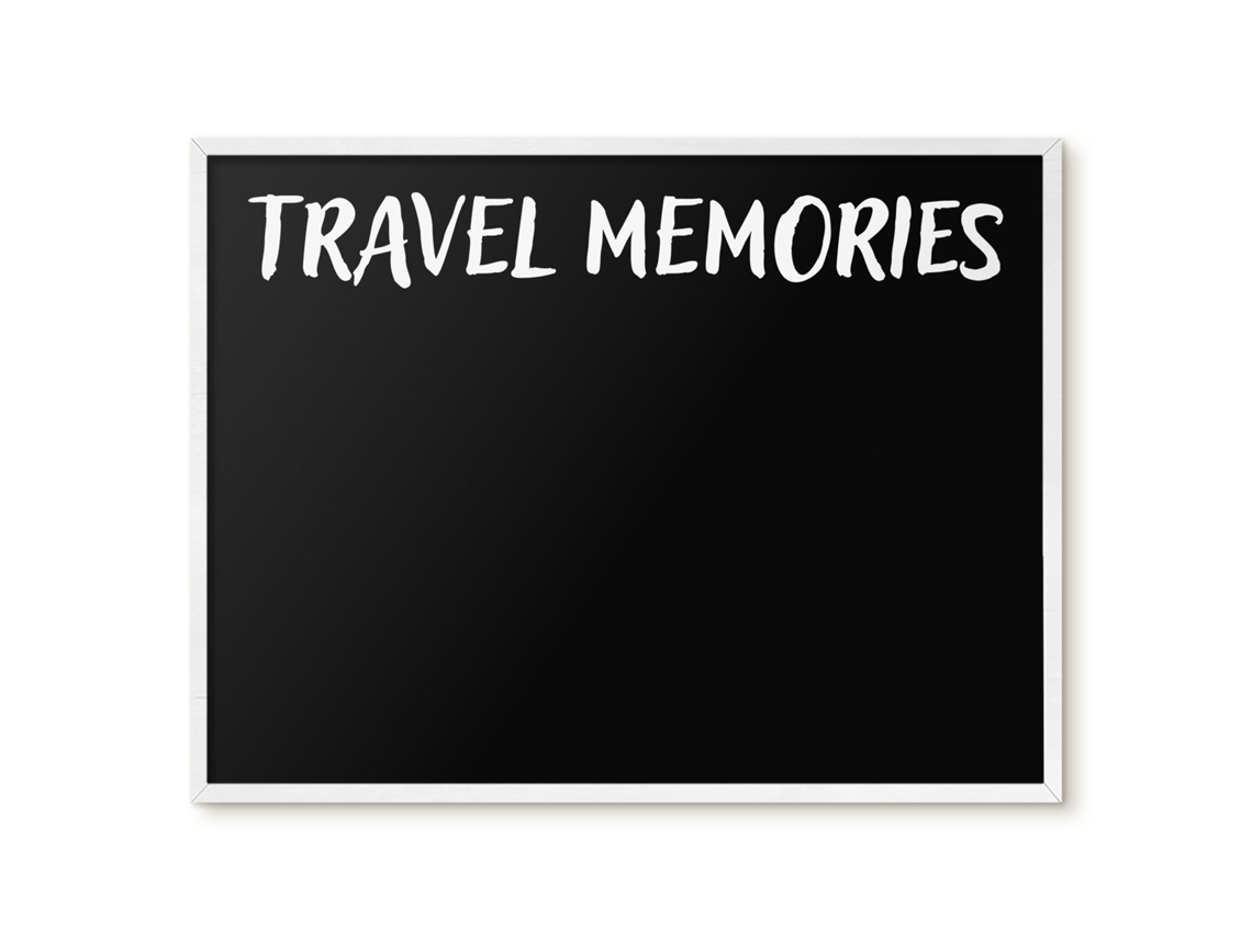 Magnetic Glass Board Travel Memories For The Hall Espelharte (80x60 Cm)