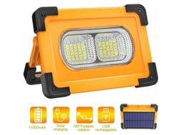 Lanterna De Cabeça Led 80w Recarregável Solar 10000mah Usb Magnética 4 Modos