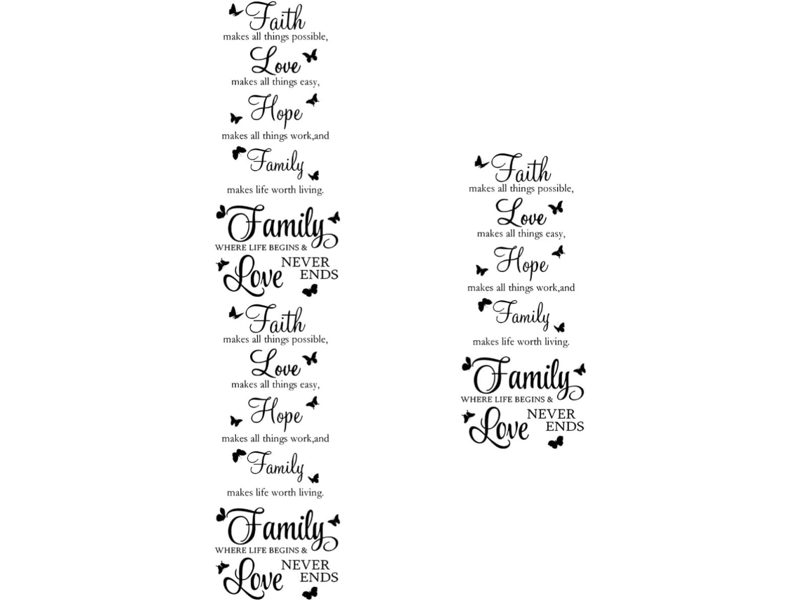 Conjunto De 3 Adesivos Com Letras Do Inglês Para Decoração De Mesa E Quarto Infantil