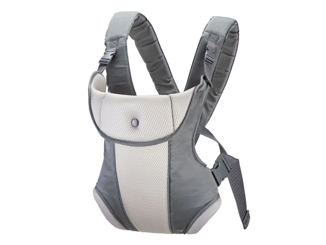 Canguru Ergonómico Ajustável Para Bebés, Adequado Para Bebés Dos 0 Aos 48 Meses, Cinzento.