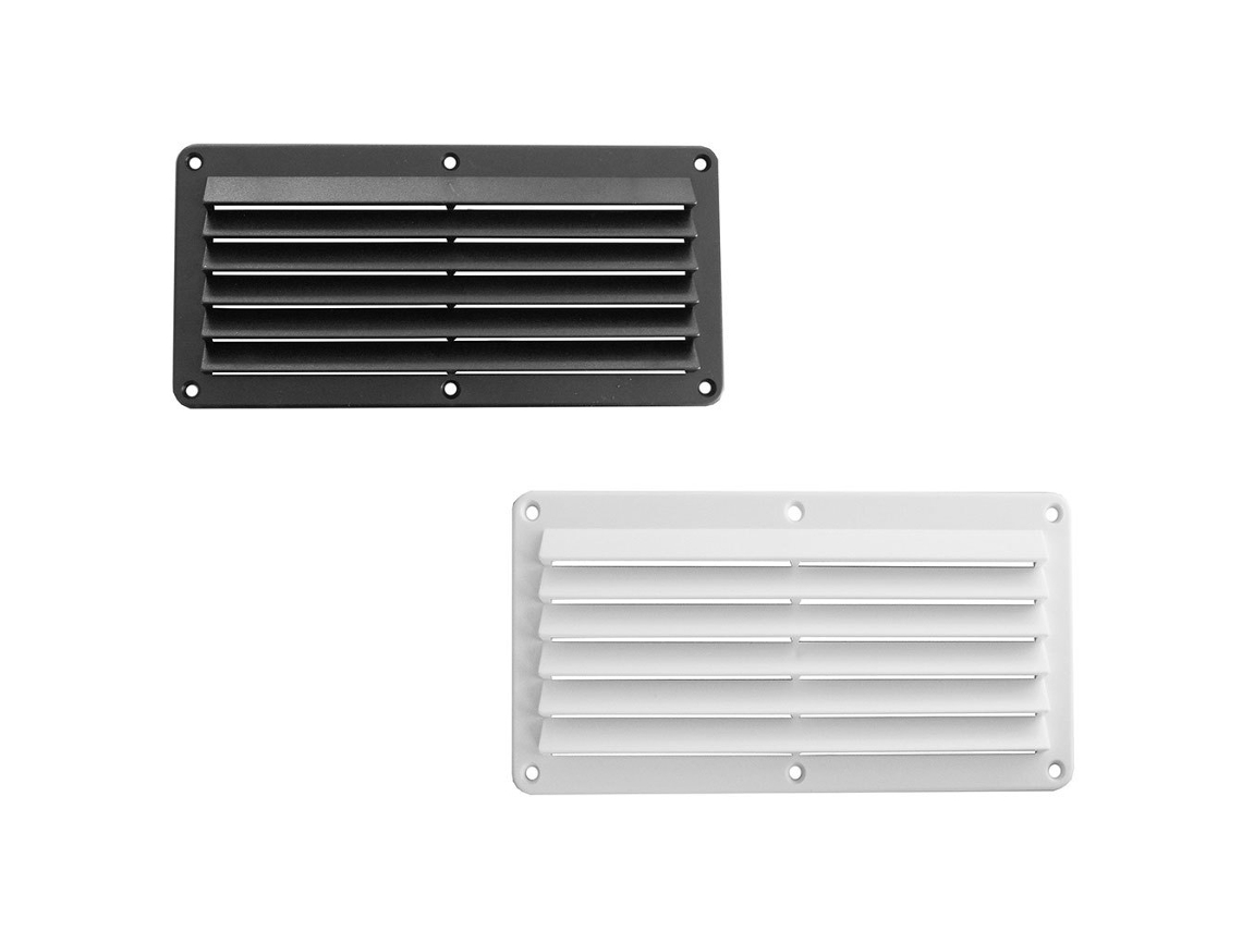 A.A.A. Grade de Ventilação Lateral Retangular Nylon Prateado 257 X 124 Mma.A.A.