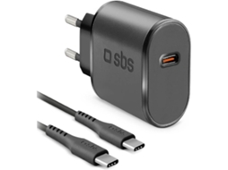 Kit Carregador Viagem SBS Type-C 10W Preto (Outlet Grade A )