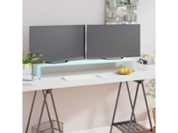 Vidaxl Suporte De Tv/monitores Em Vidro 110x30x13 Cm Verde
