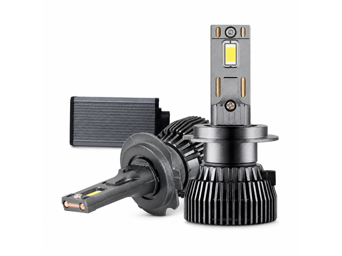 Lâmpada Led Para Farol Automóvel H7 12 V, 130 W, 13000 Lm, Preta, Redsea